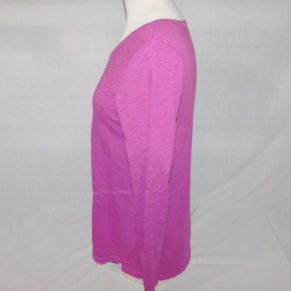 Habitat Womens XS Purple Baltic Round Neck Pieced Pocket Tunic Shirt Top - Picture 8 of 10